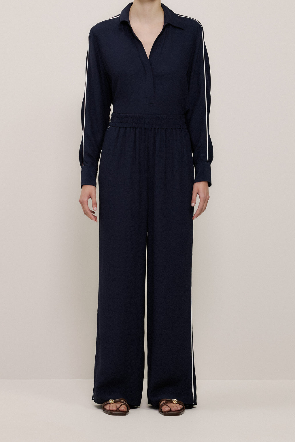 Piping Detail Pull On Pant