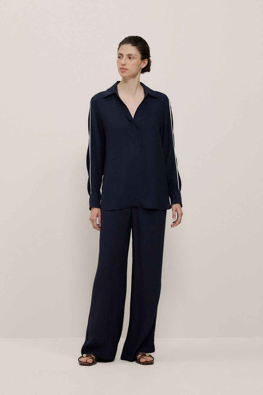Piping Detail Pull On Pant