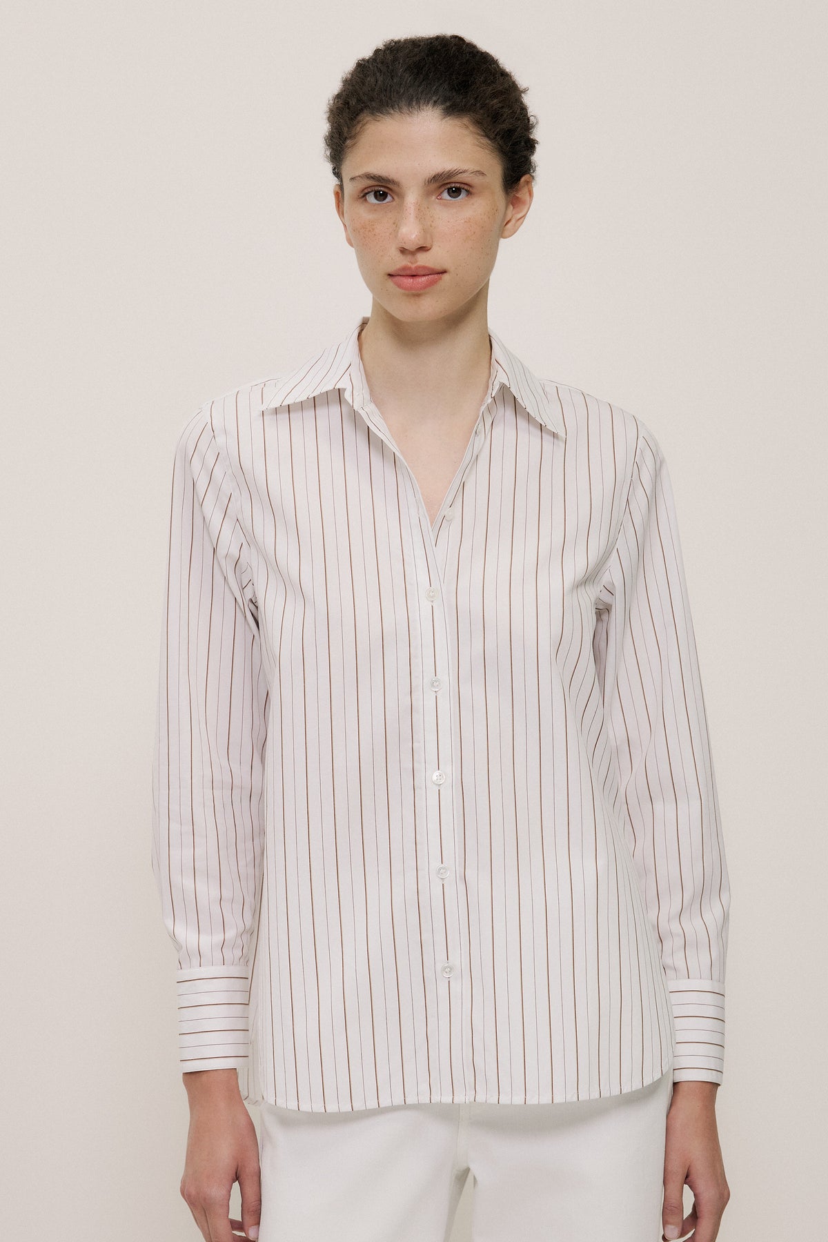Yarn Dyed Poplin Stripe Shirt