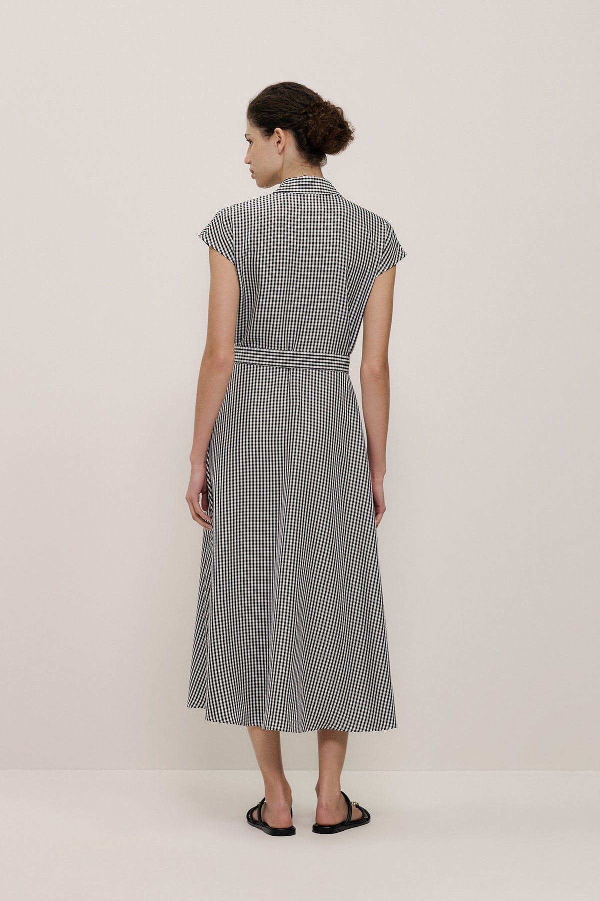 Gingham Belted Dress