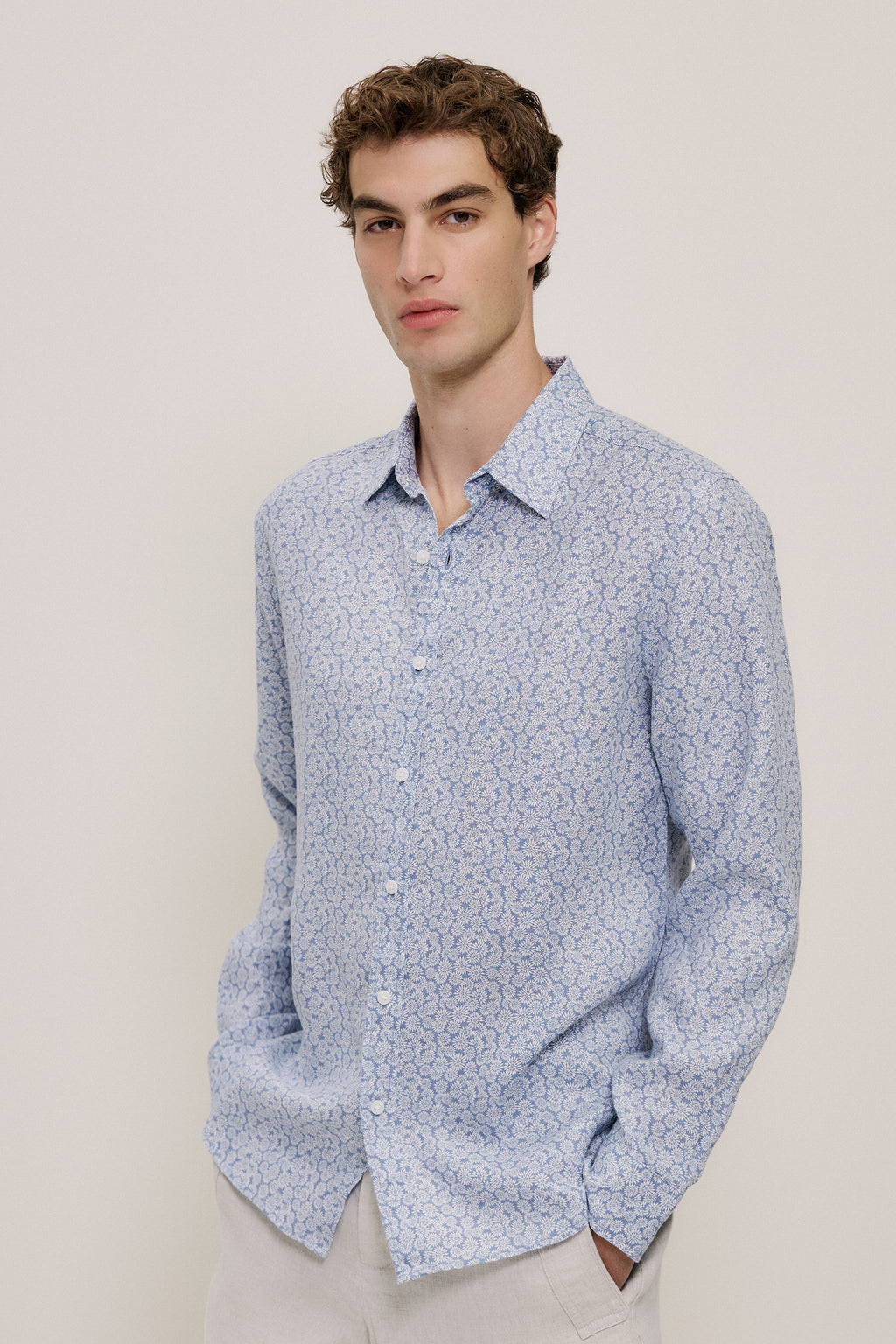 Heath Linen Long Sleeve Shirt