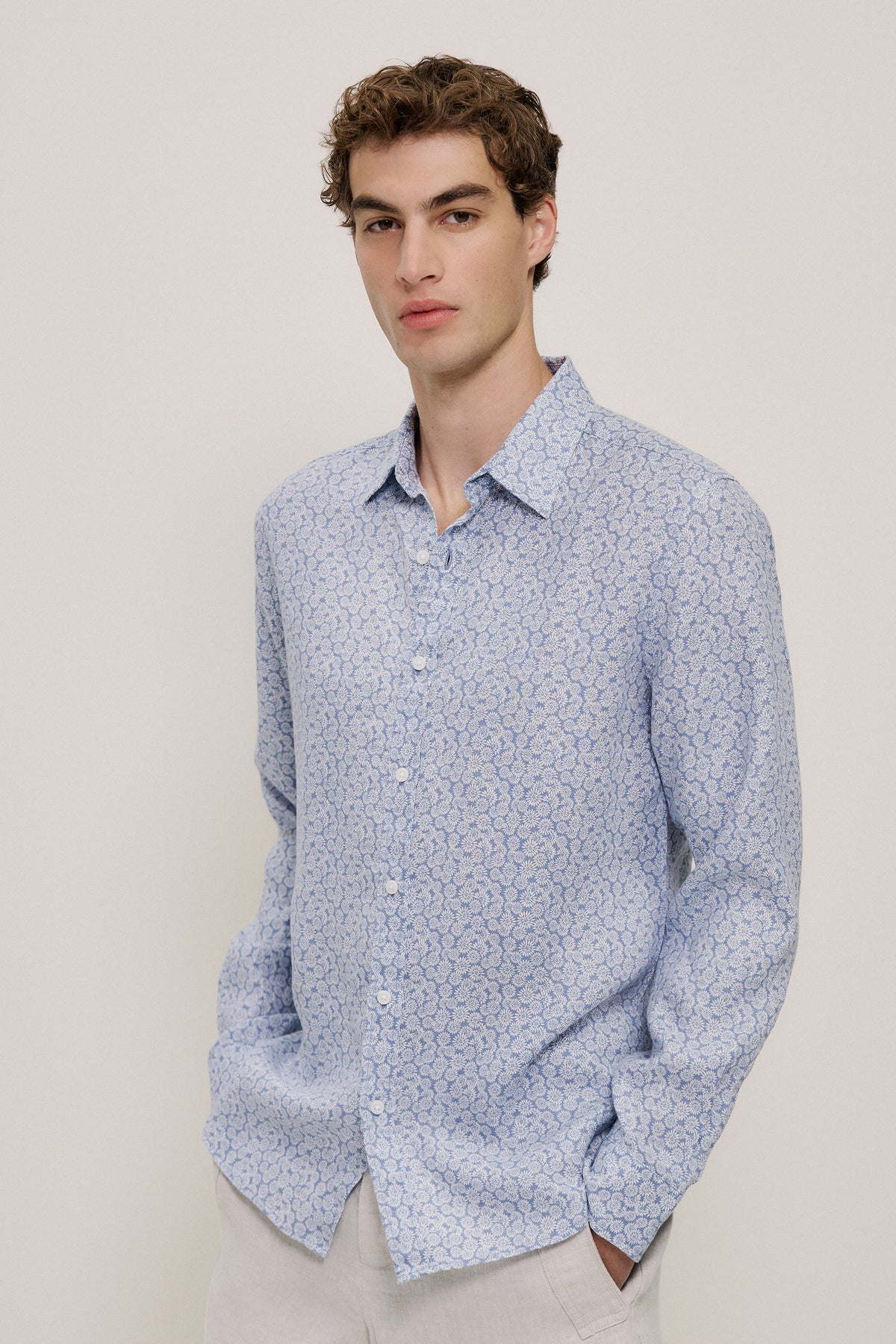 Heath Linen Long Sleeve Shirt
