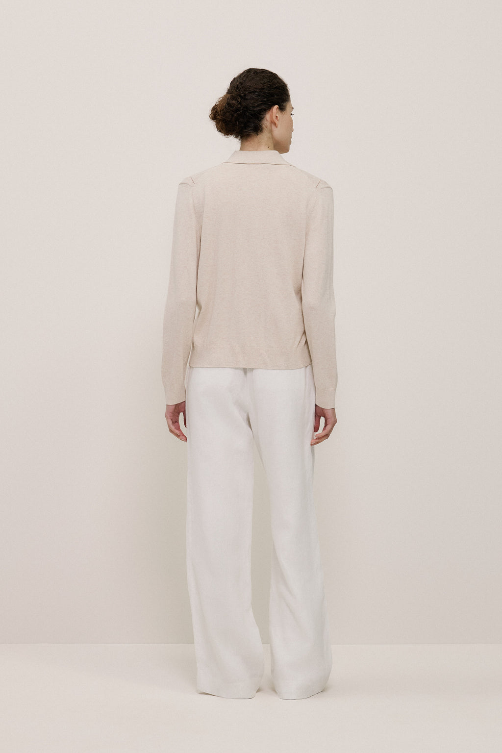 Cotton Cashmere Pointelle Cardigan