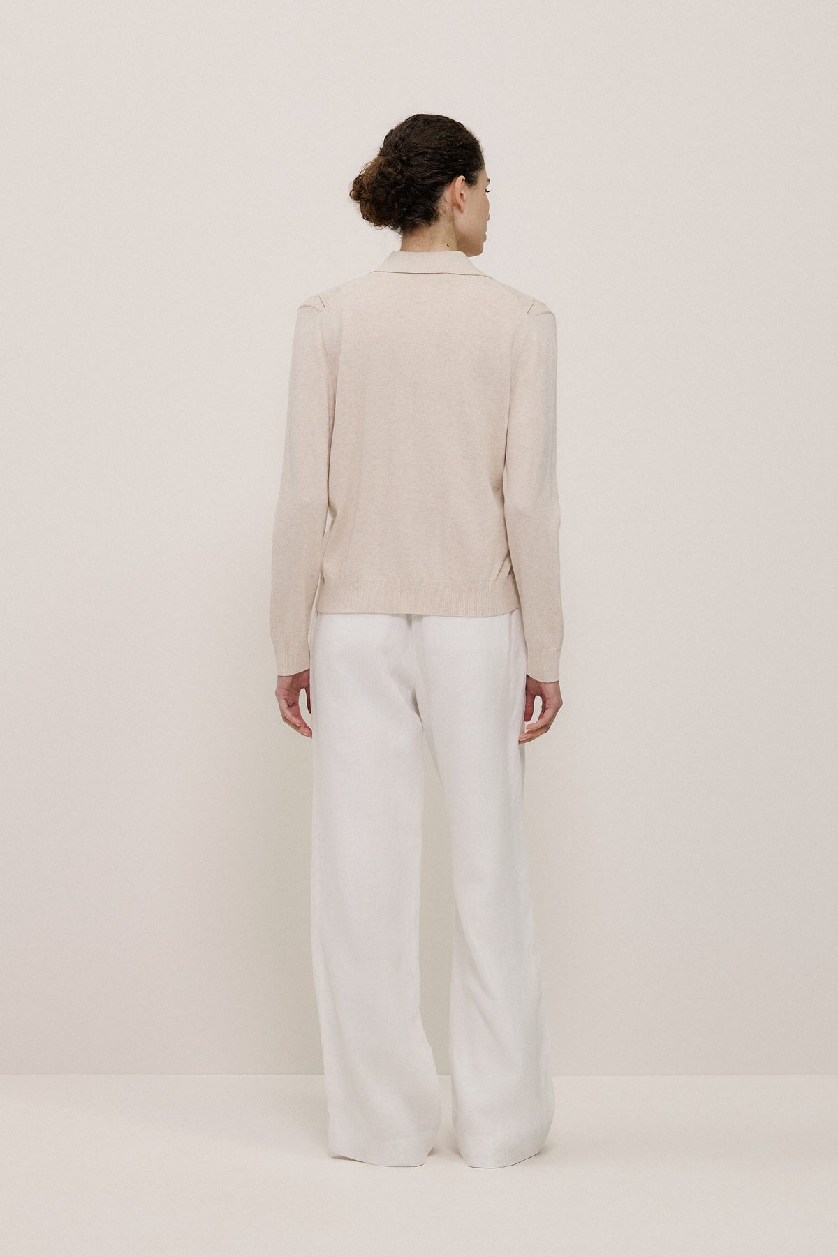Cotton Cashmere Pointelle Cardigan