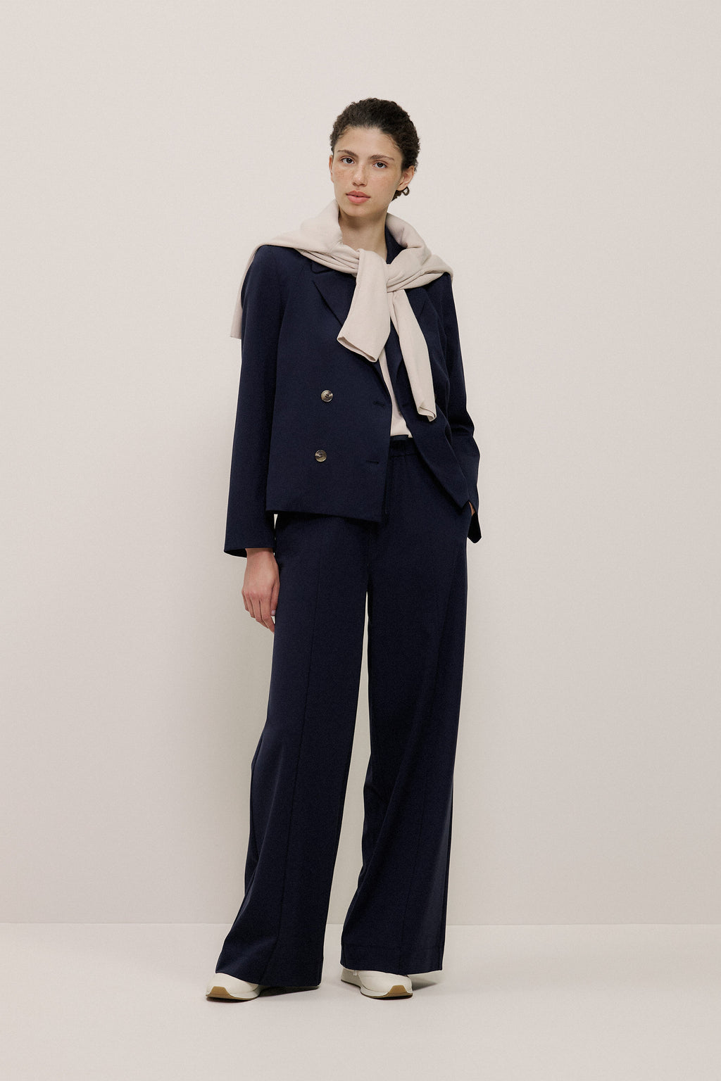 Ponte Wide Leg Travel Pant