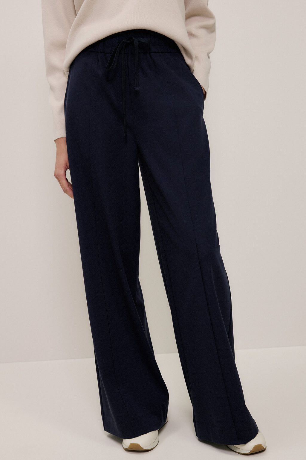Ponte Wide Leg Travel Pant