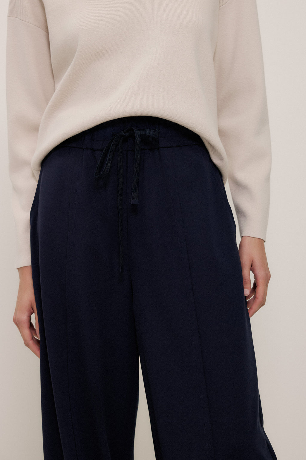 Ponte Wide Leg Travel Pant