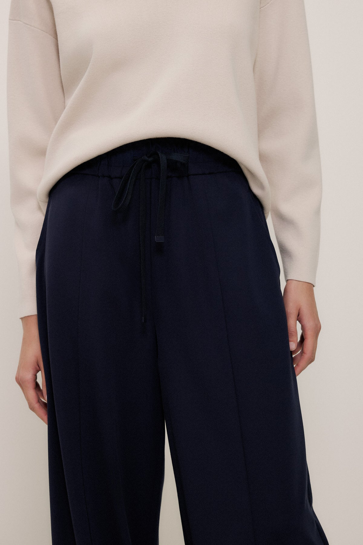 Ponte Wide Leg Travel Pant