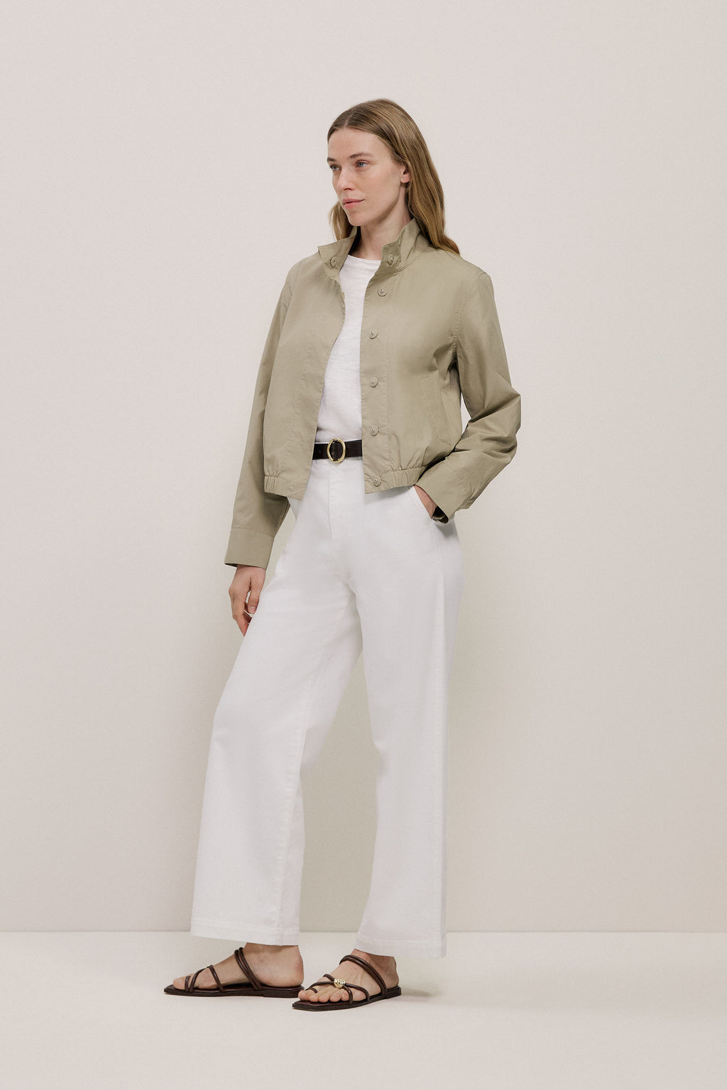 Funnel Neck Bomber Jacket