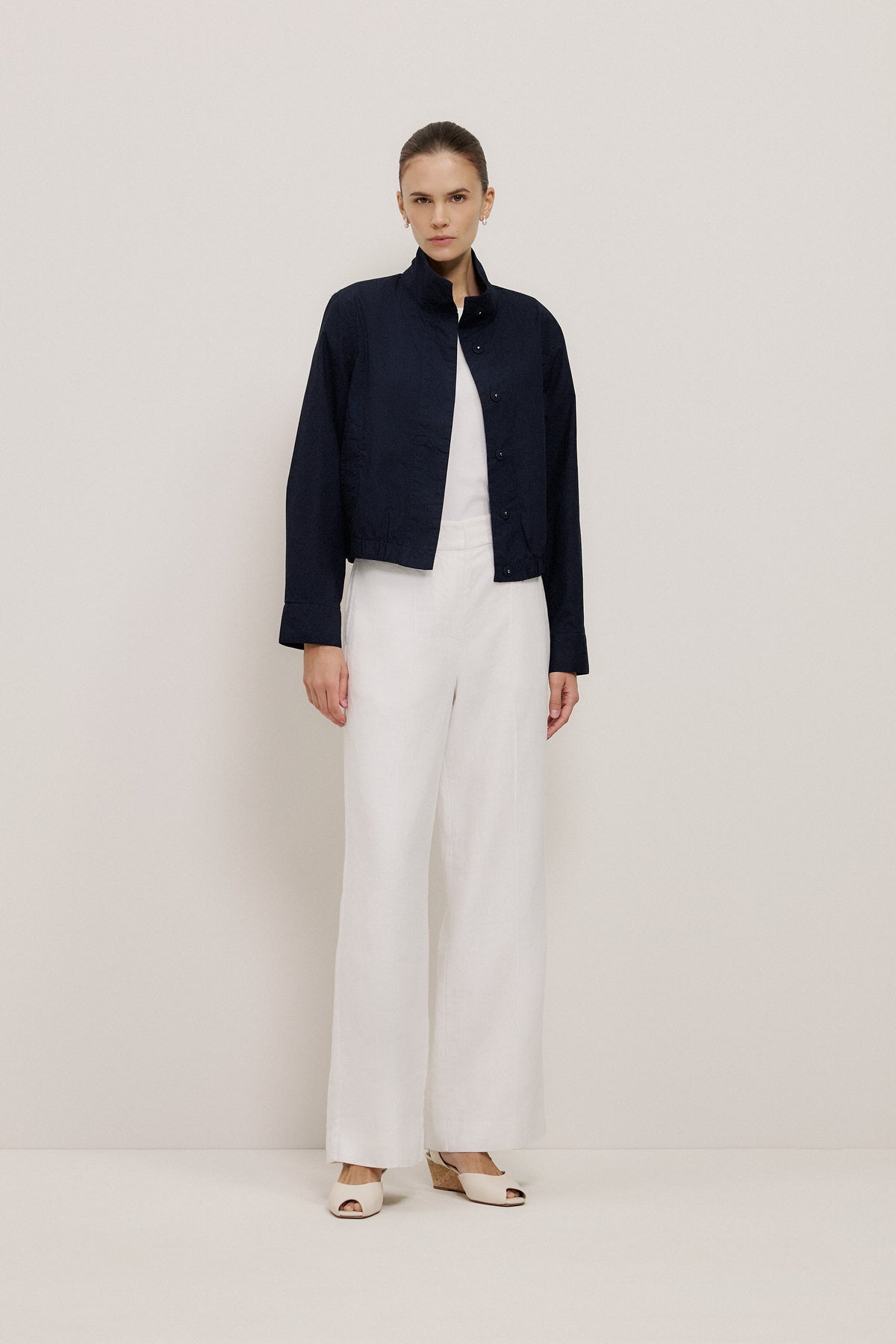 Funnel Neck Bomber Jacket