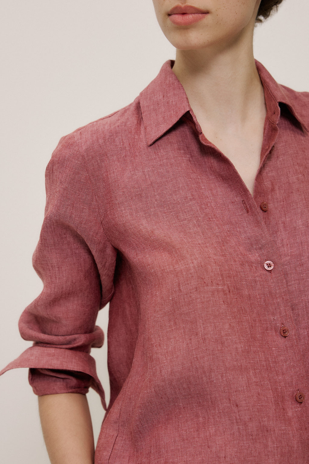 Yarn Dyed Linen Classic Shirt