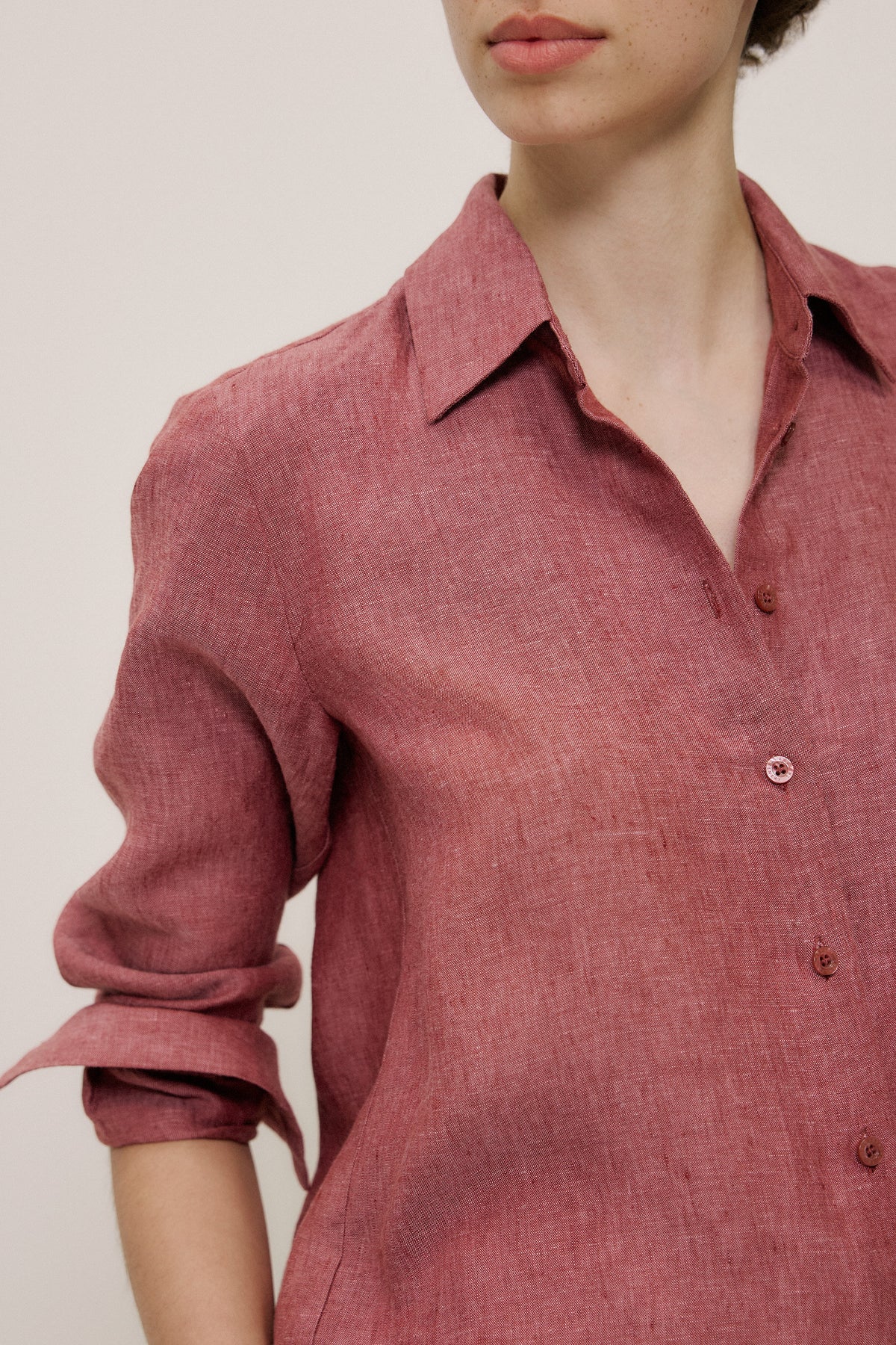 Yarn Dyed Linen Classic Shirt