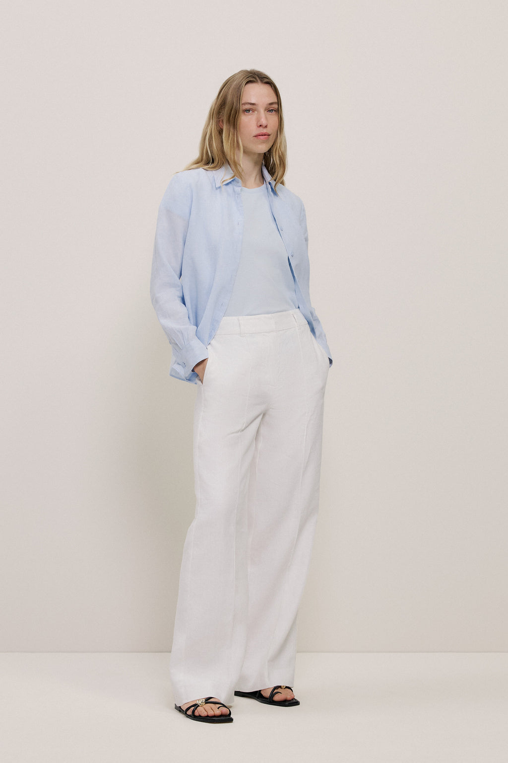 Yarn Dyed Linen Classic Shirt
