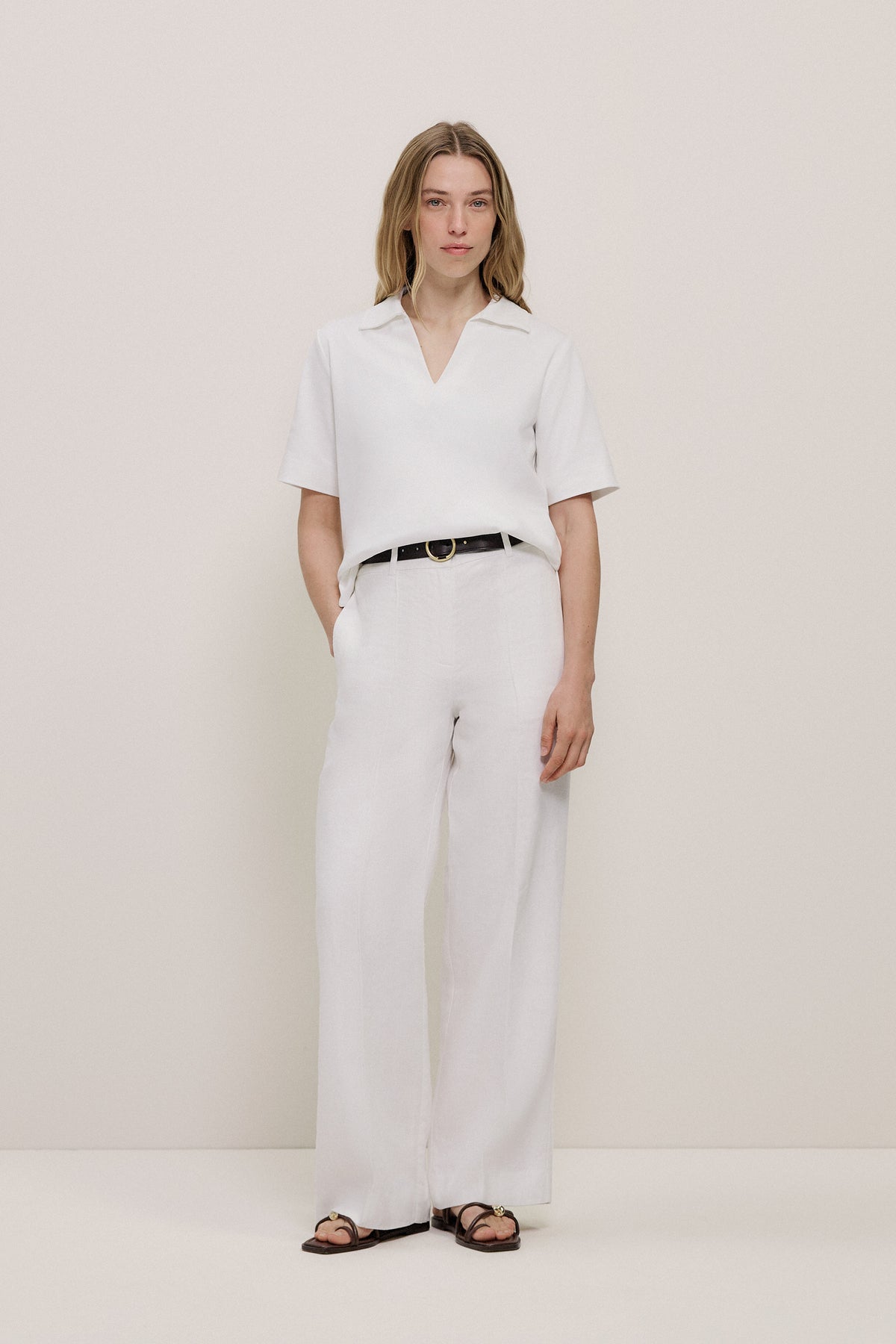 Modal Cotton Collared T-Shirt