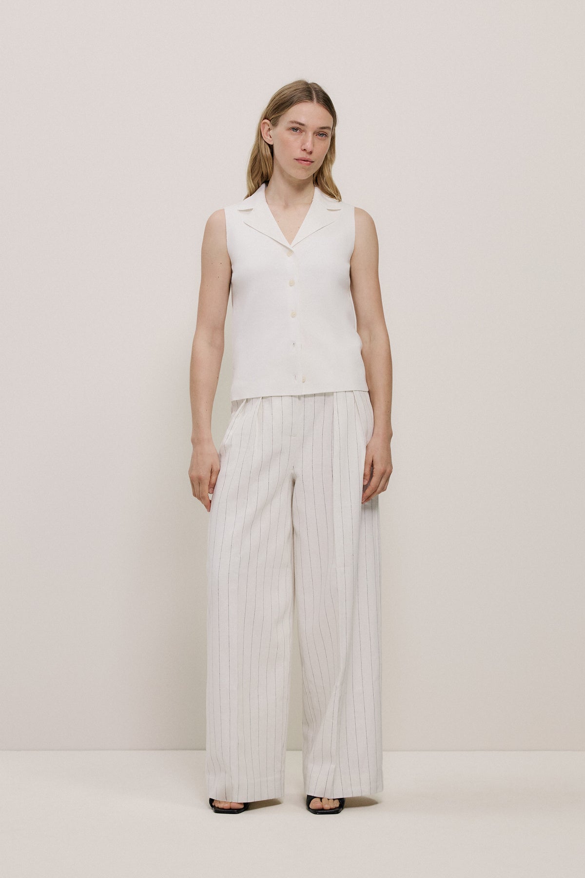Cotton Cashmere Knit Vest