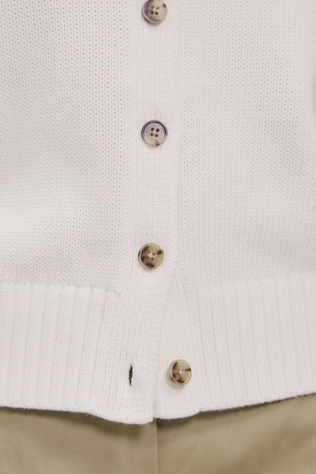 Cotton Knit Short Sleeve Cardigan