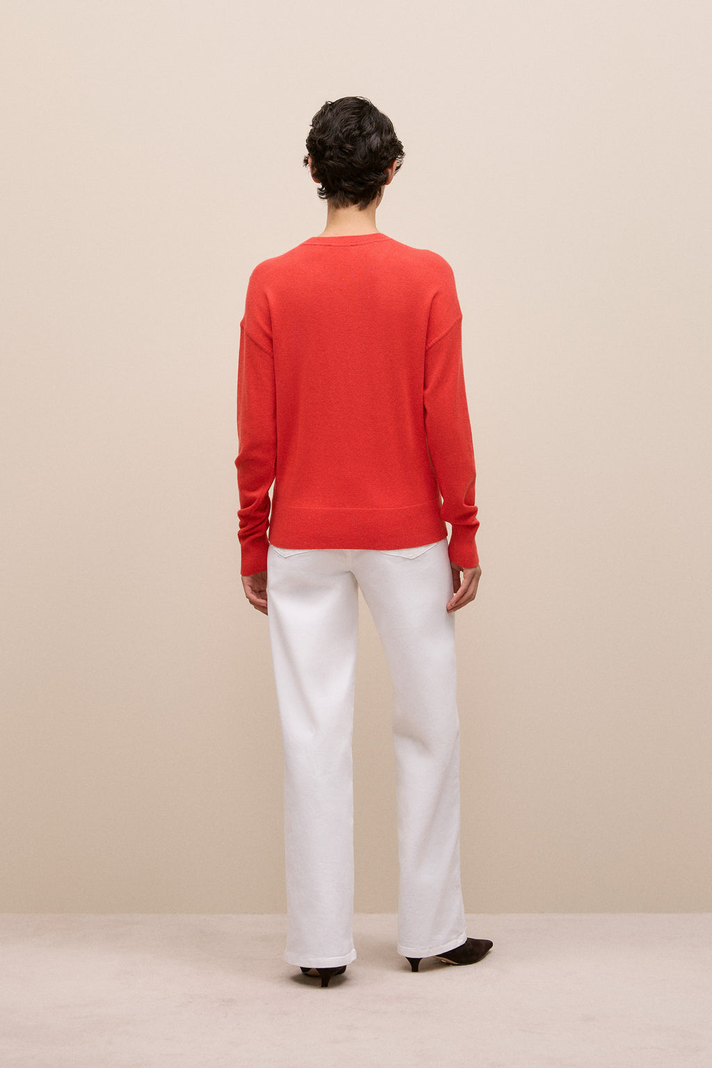 Merino Cashmere Forward Shoulder Seam Crew