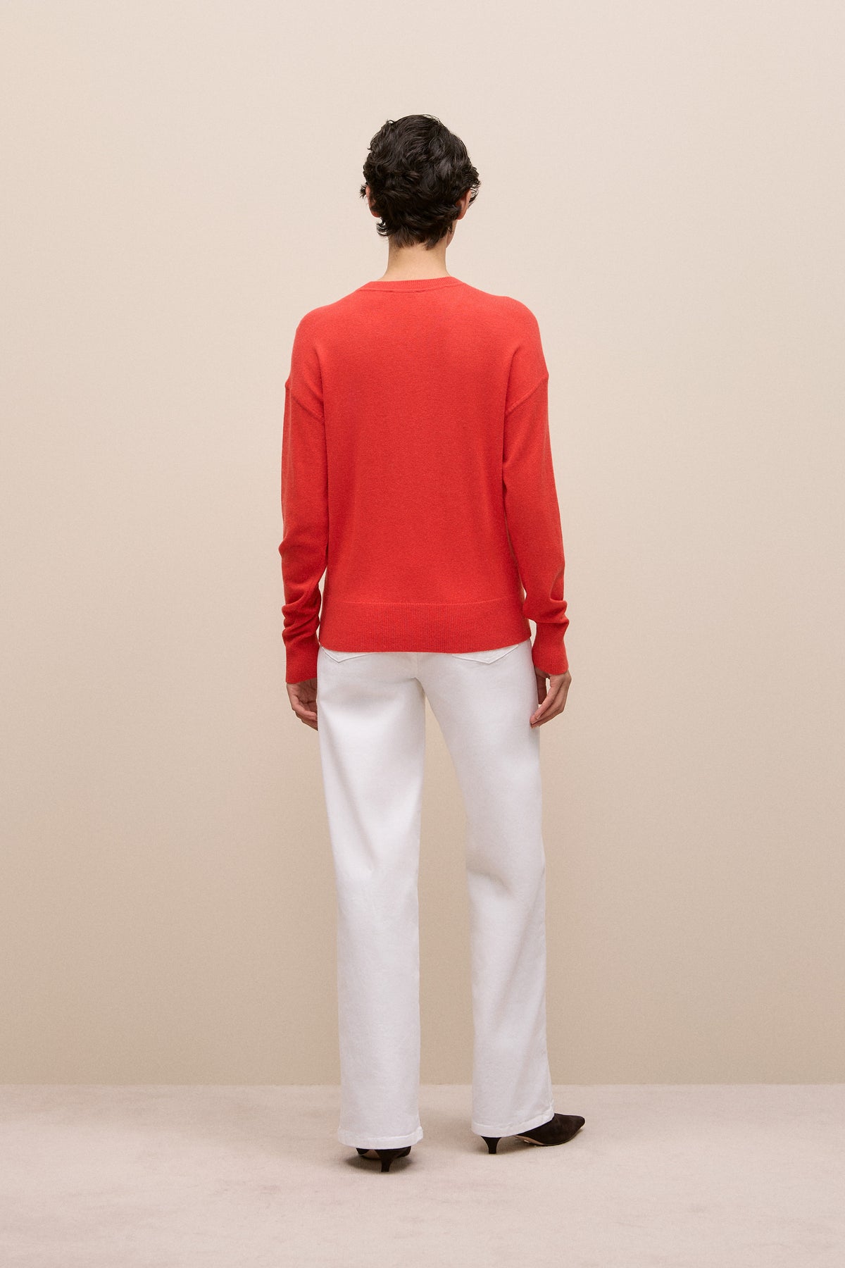 Merino Cashmere Forward Shoulder Seam Crew