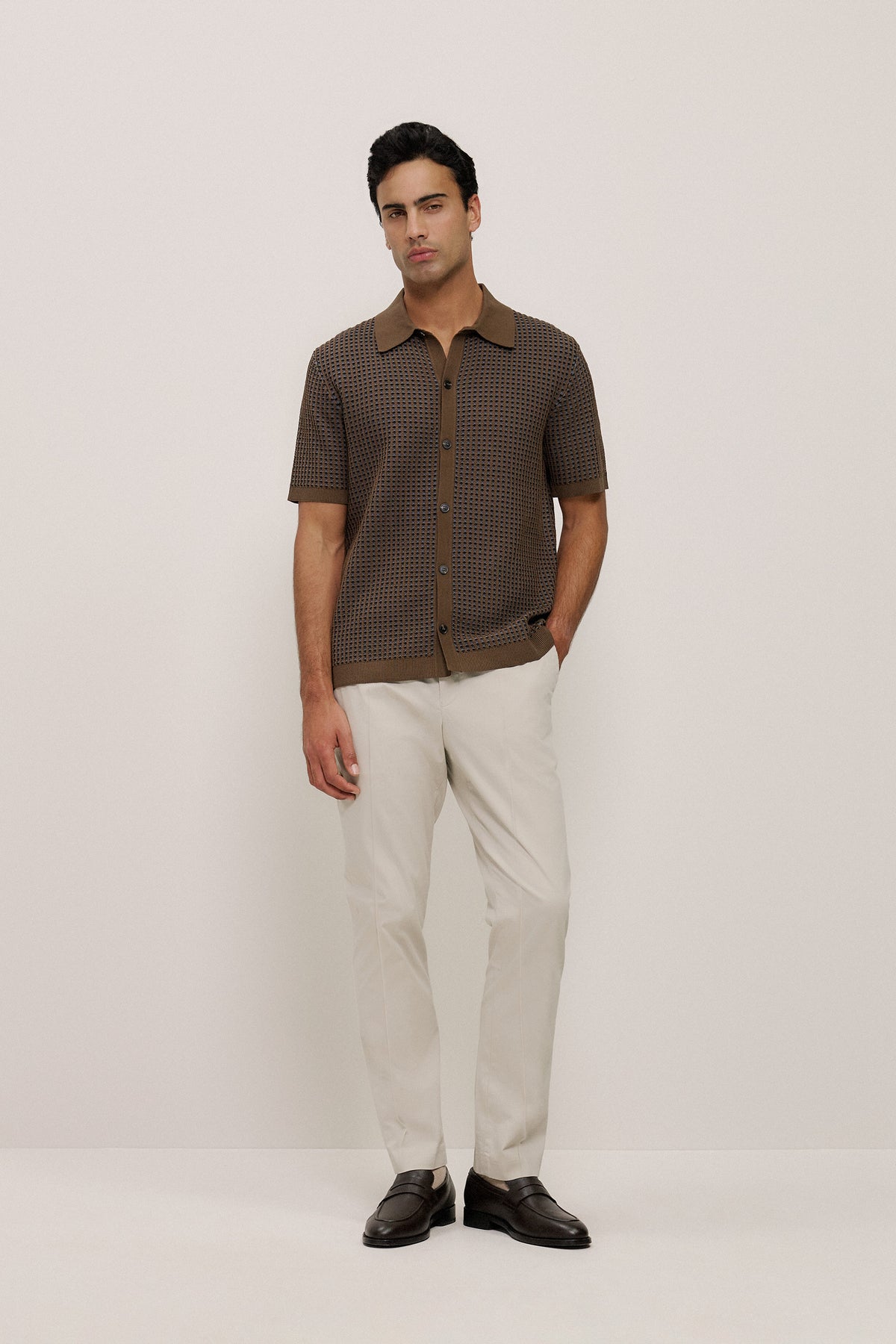 Jacquard Geo Knit Shirt