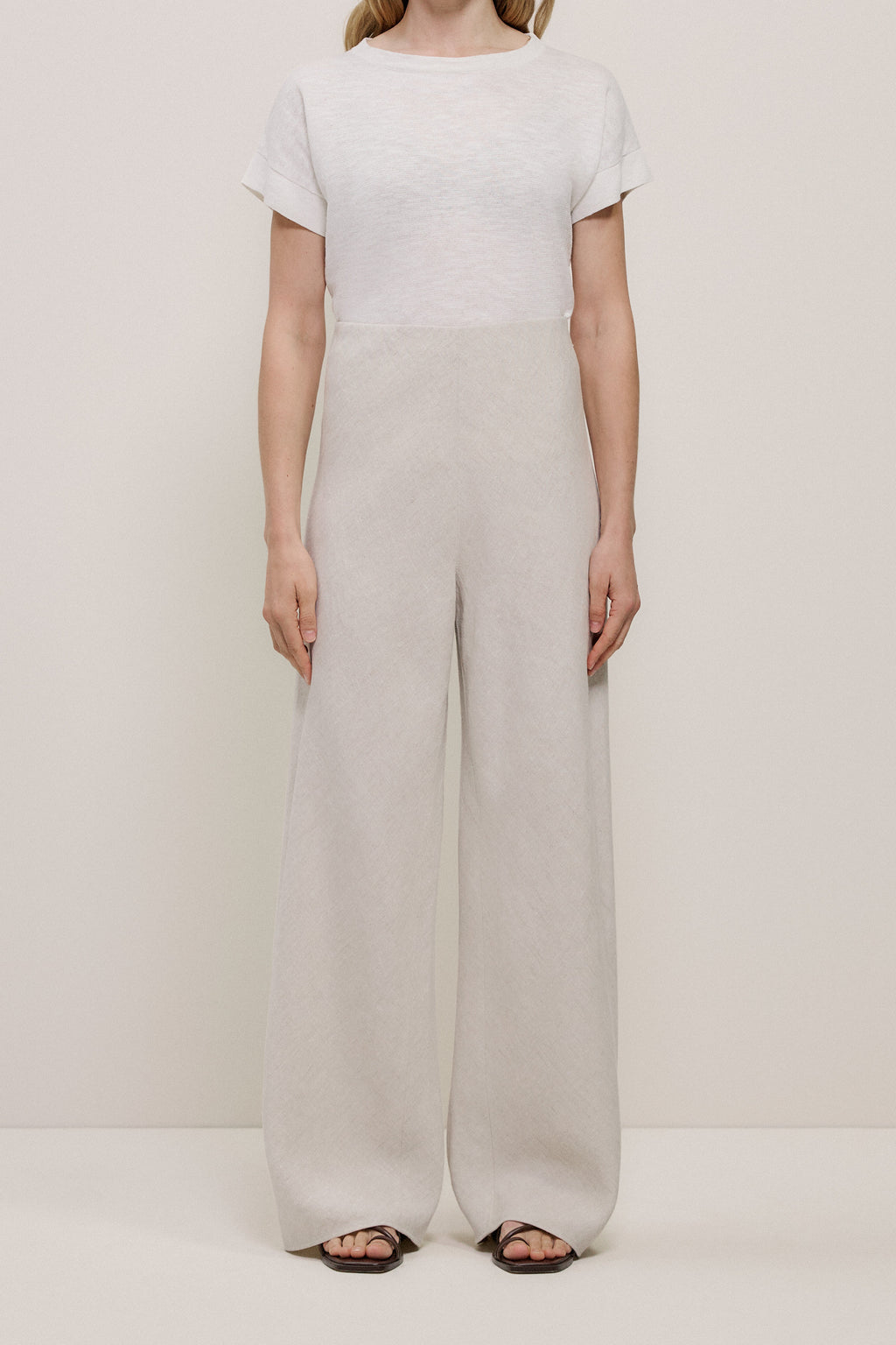 Yarn Dyed Linen Bias Pant