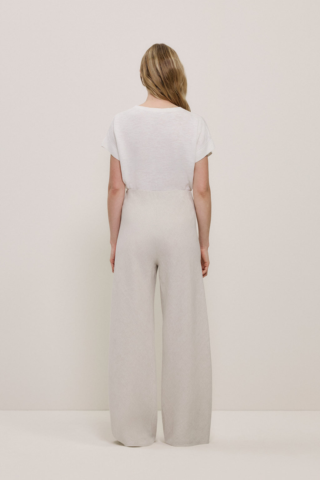 Yarn Dyed Linen Bias Pant