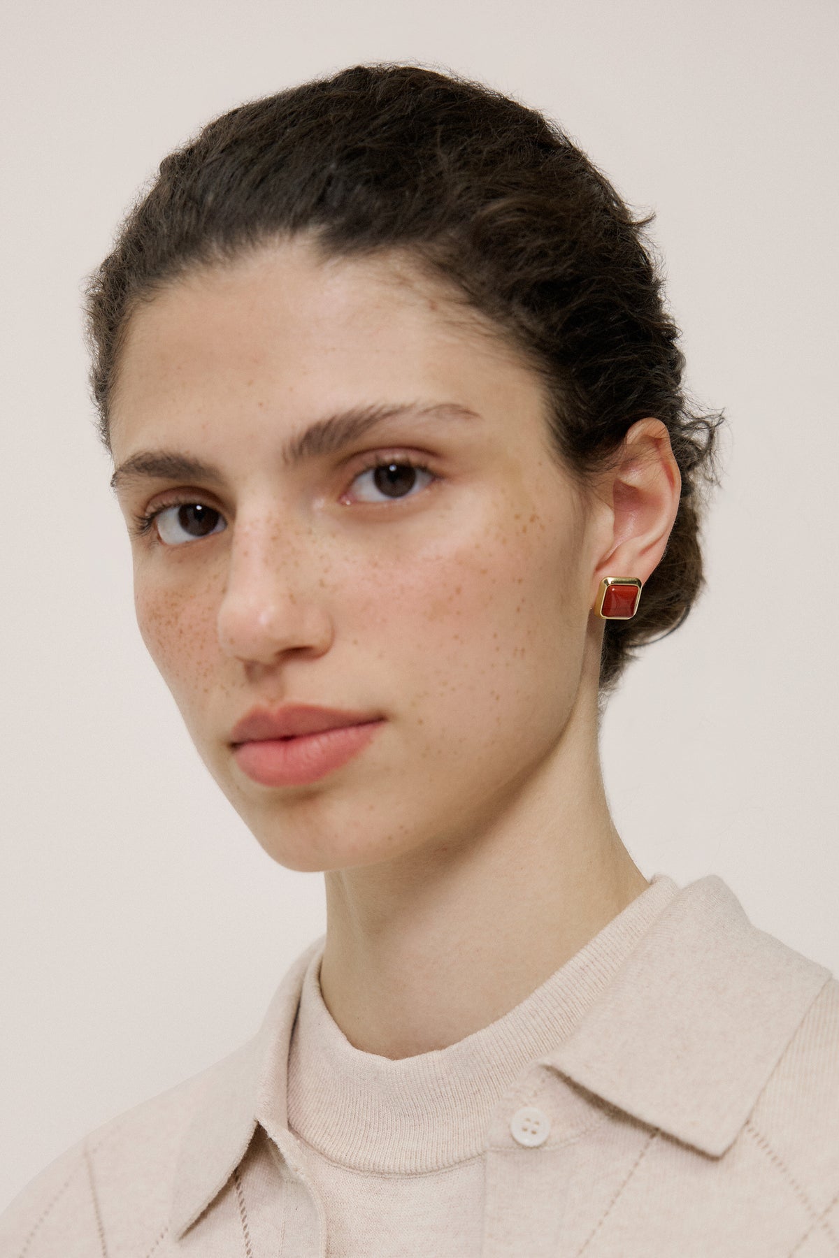 Nerina Jasper Stud Earrings