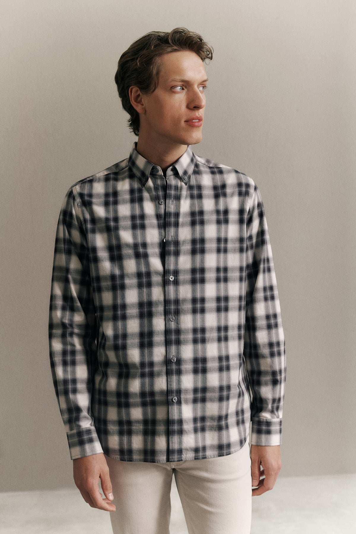 Ombre Check Shirt