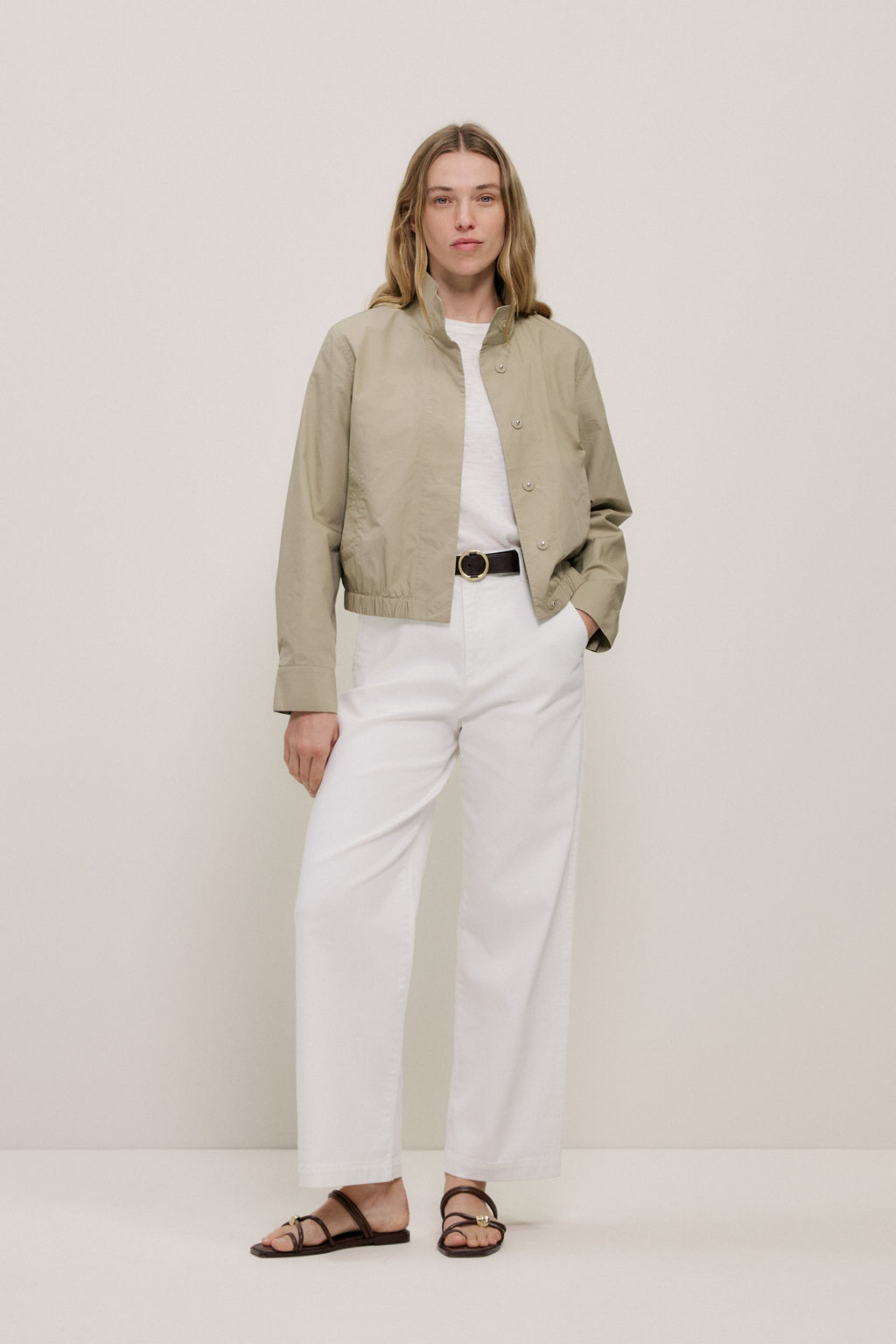 Linen Cotton Relaxed Knit T-Shirt
