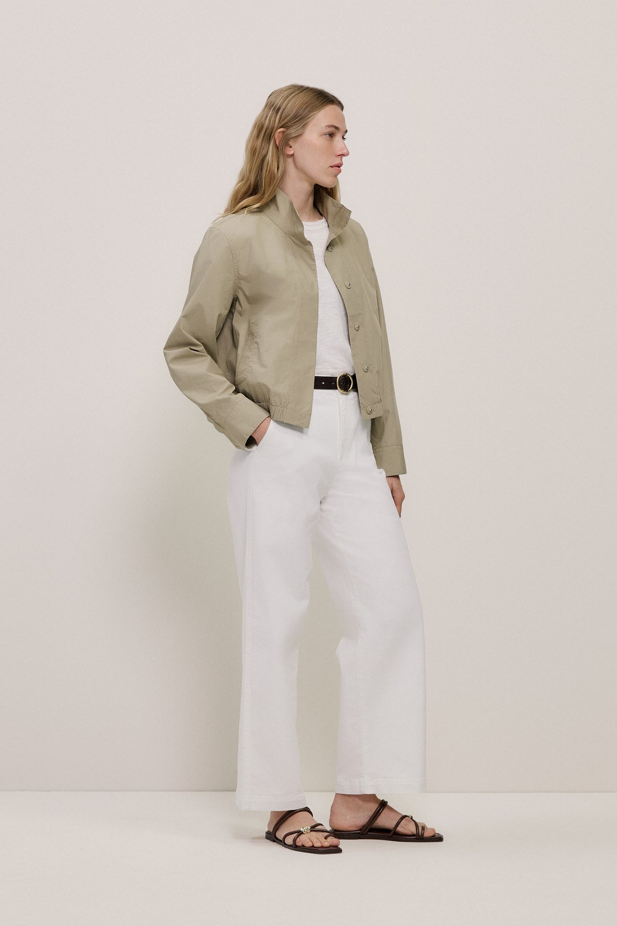 Linen Cotton Relaxed Knit T-Shirt