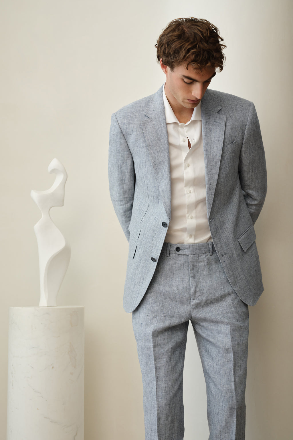 Textured Linen Blazer