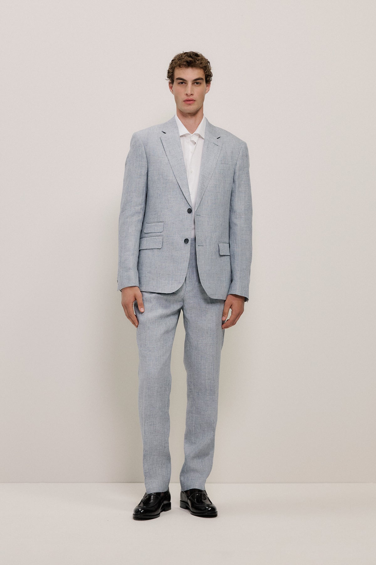 Textured Linen Blazer
