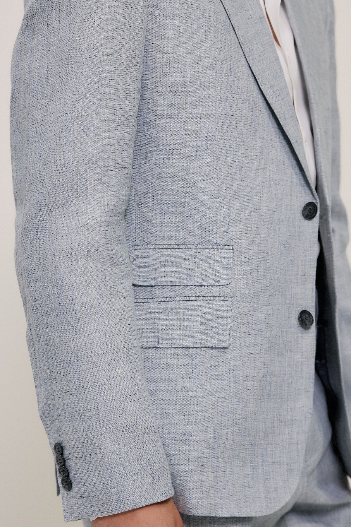 Textured Linen Blazer