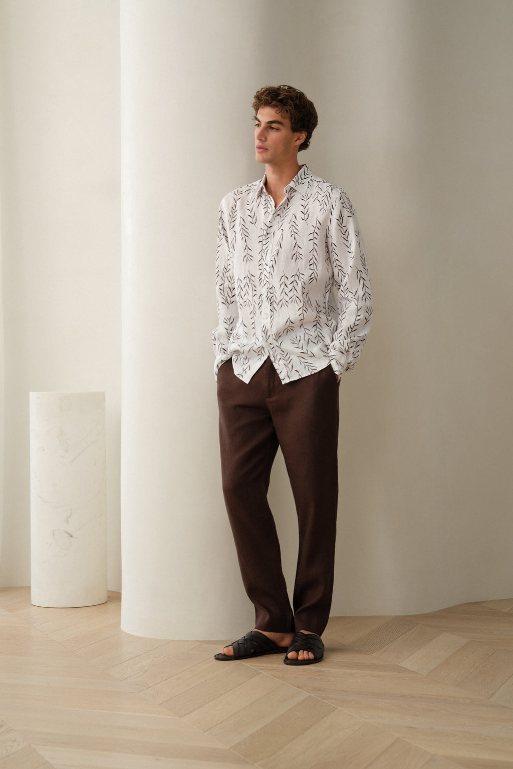 Linen Relaxed Tailored Pant