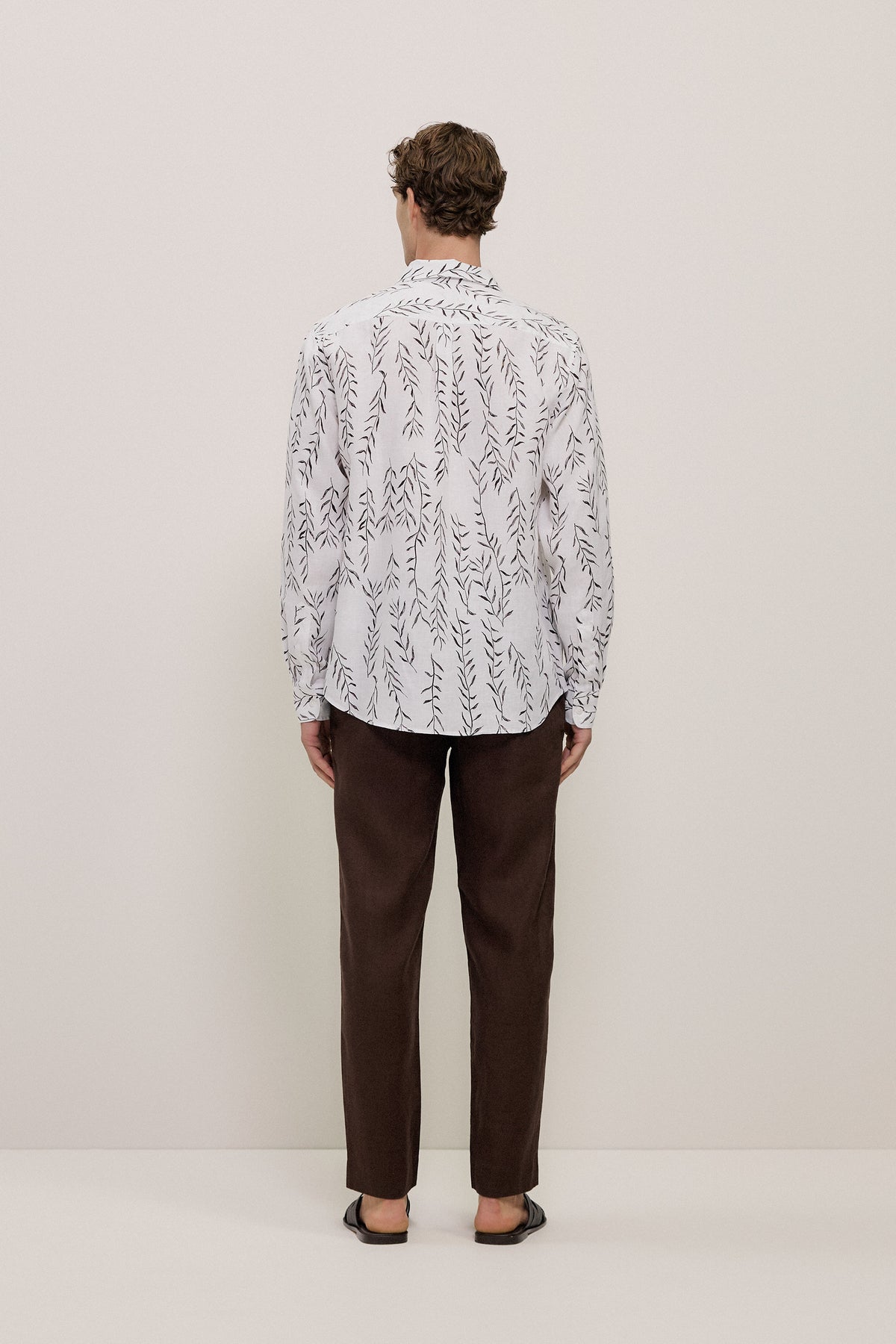 Rowan Regular Fit Linen Long Sleeve Shirt