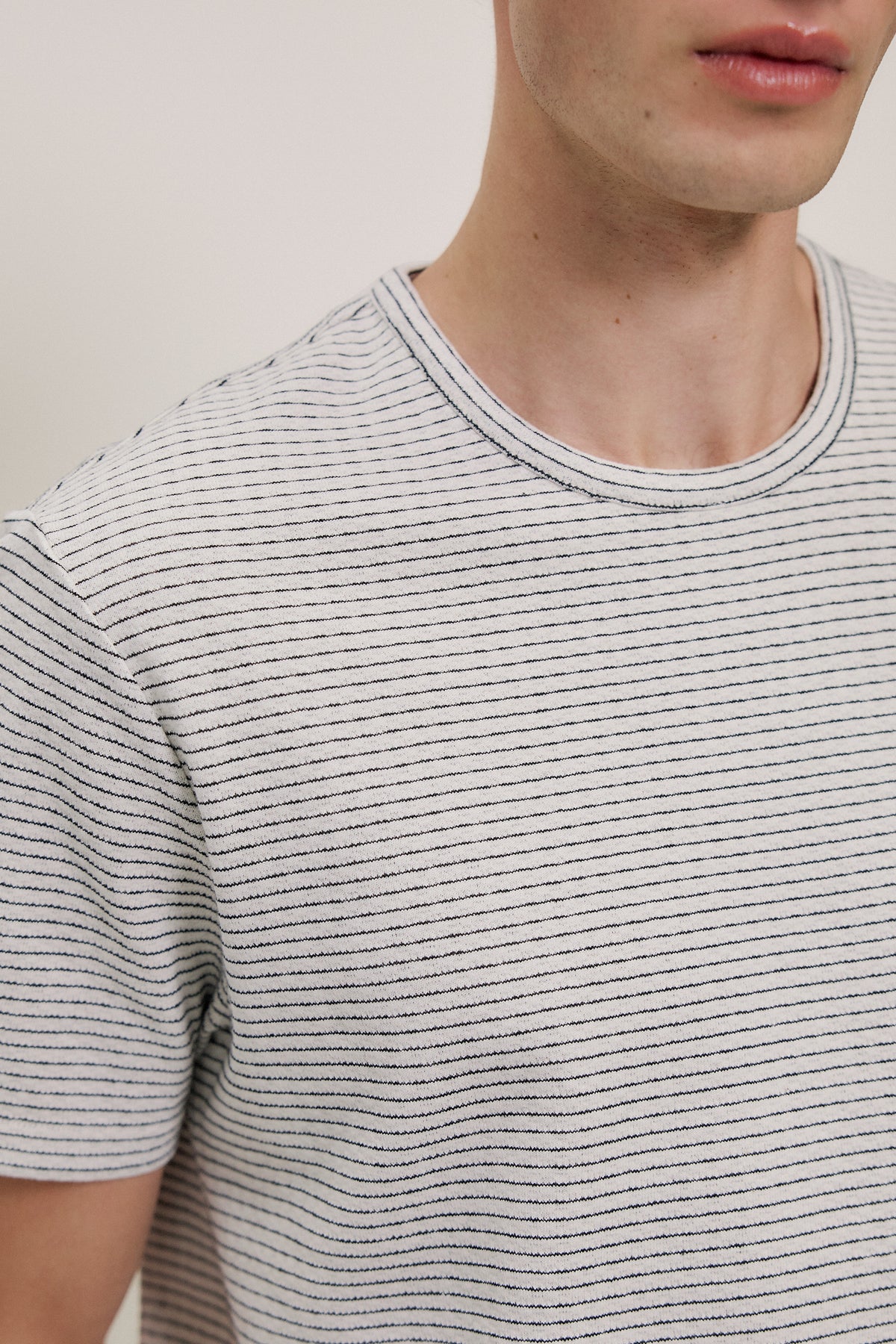 Jacquard Cotton Textured T-shirt