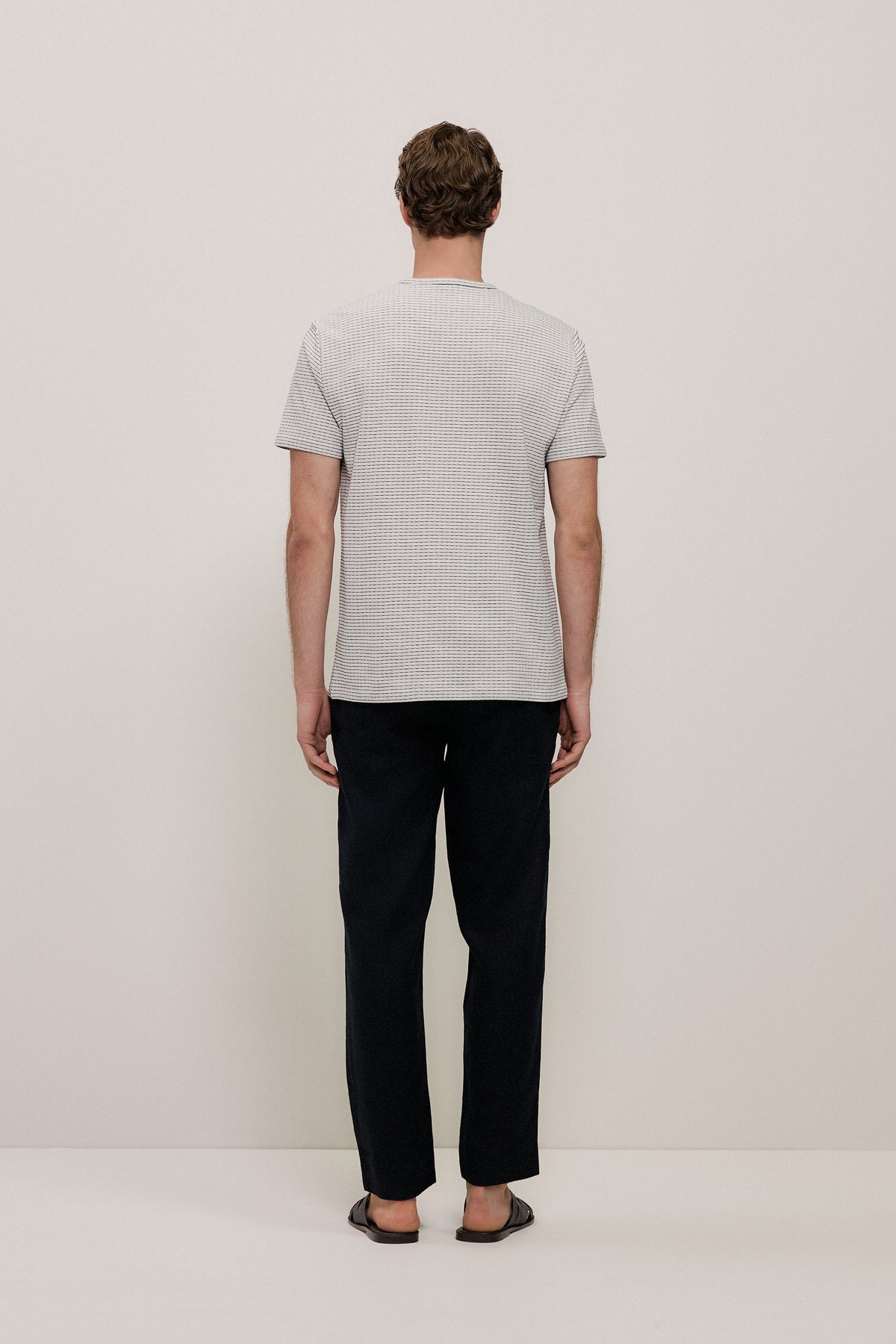Jacquard Cotton Textured T-shirt