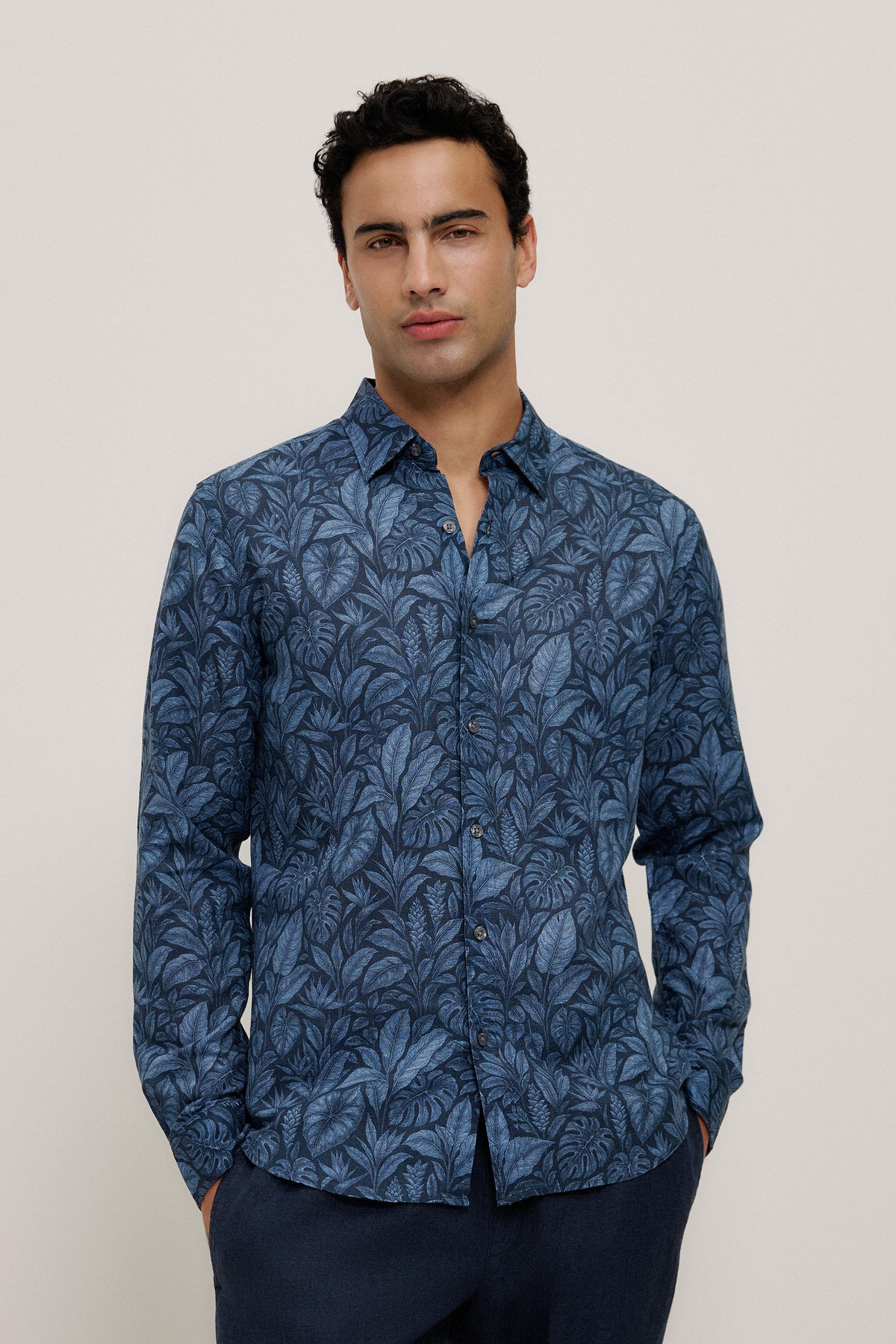 Grove Linen Cotton Long Sleeve Shirt
