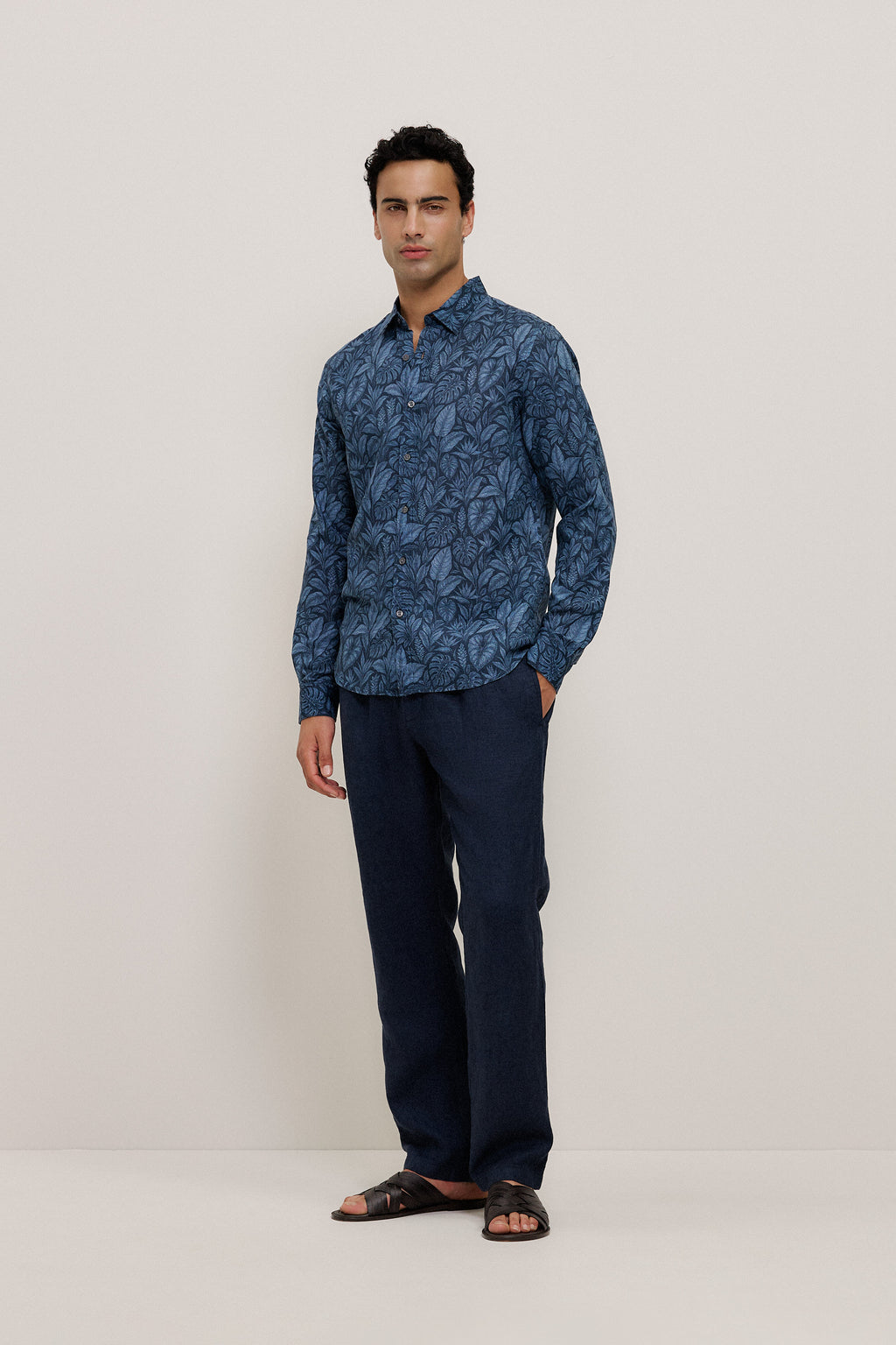 Grove Linen Cotton Long Sleeve Shirt