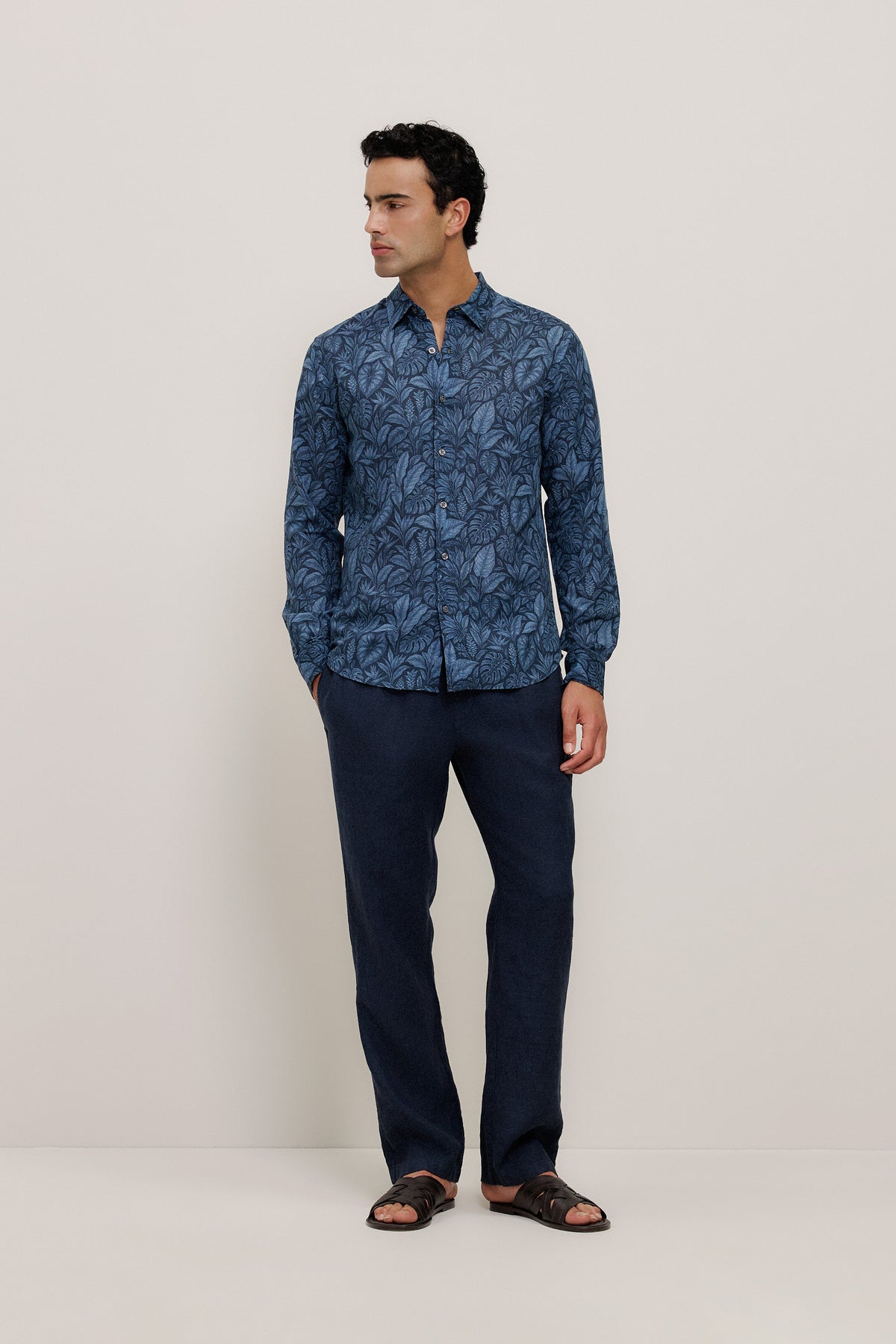 Grove Linen Cotton Long Sleeve Shirt