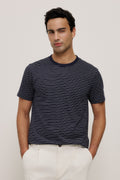 Linen Cotton Jersey Stripe T-shirt