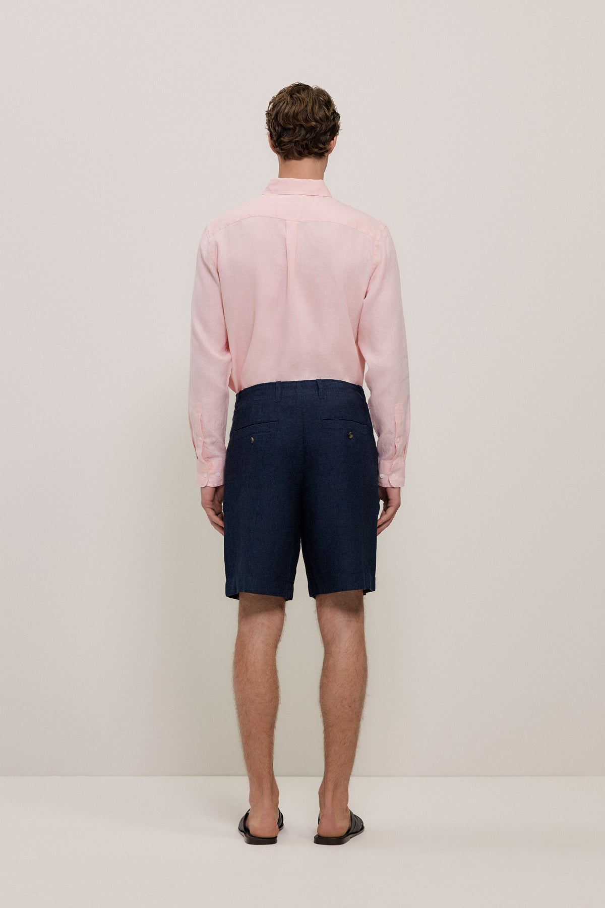 Yarn Dyed Linen Relaxed Short