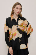 Caelia Linen Silk Relaxed Shirt