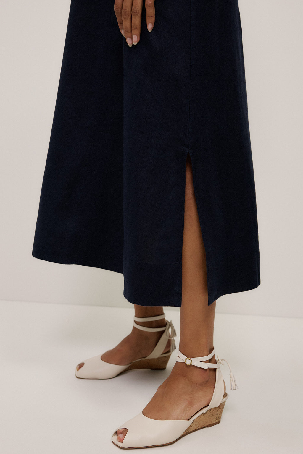 Linen Column Dress