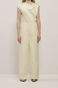 High Rise Tailored Wide Leg Pant