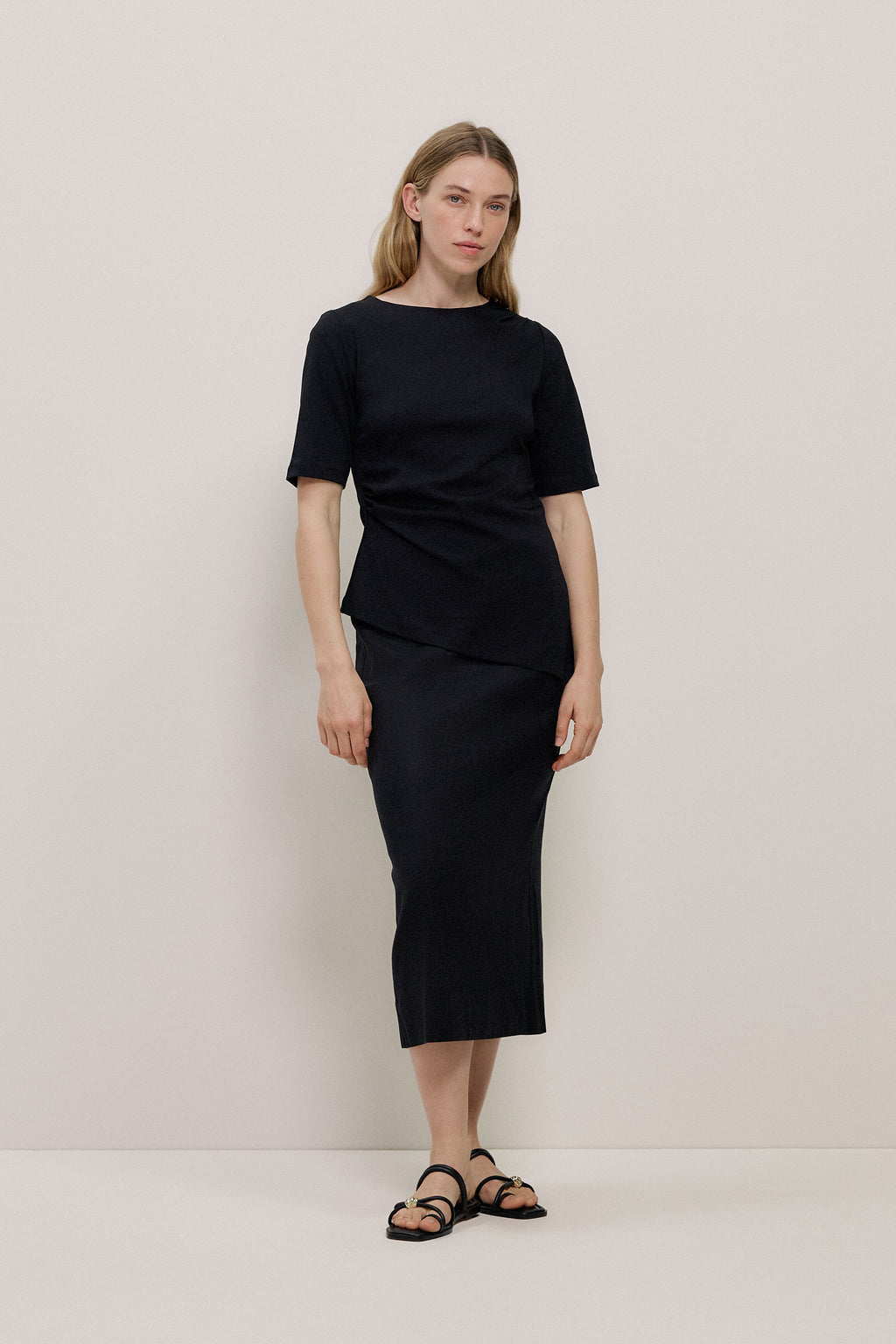 Modal Cotton Asymmetric T-shirt