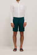 Stretch Cotton Sateen Short
