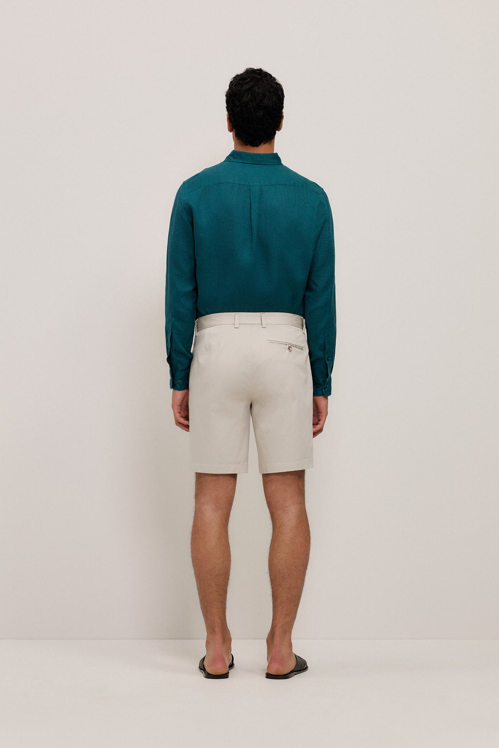 Stretch Cotton Sateen Short