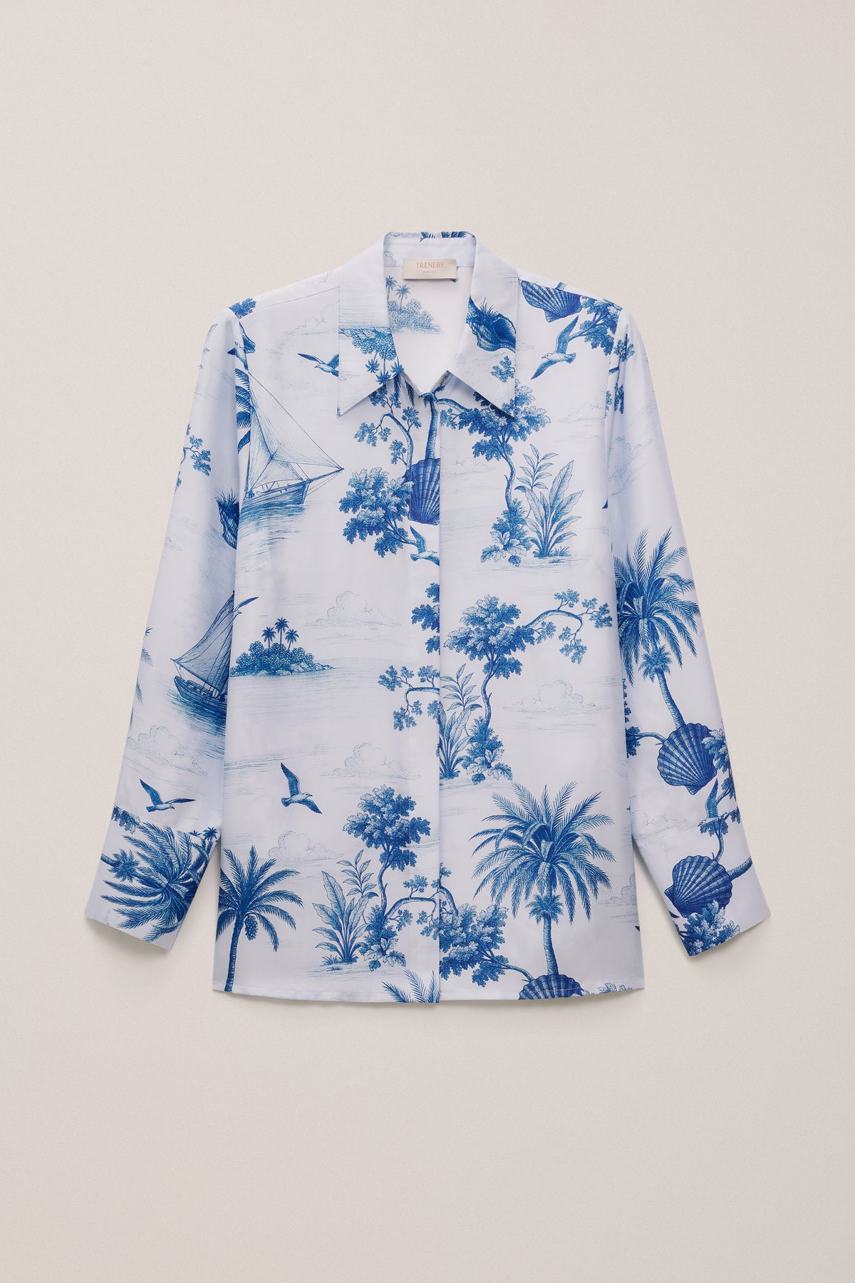 Toile Print Silk Shirt