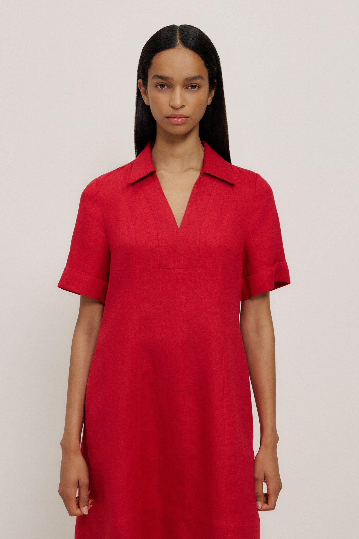 Linen Popover Dress