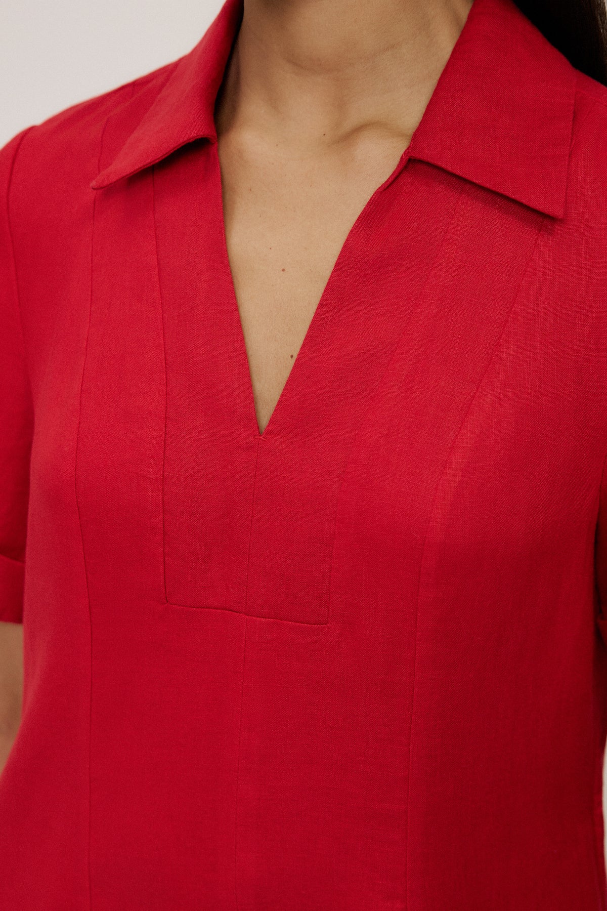 Linen Popover Dress